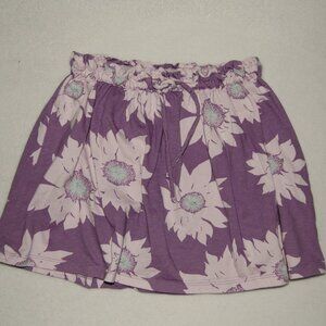 GAP Girls Size L (10), Lilac Sunflower Skirt, 100% Cotton